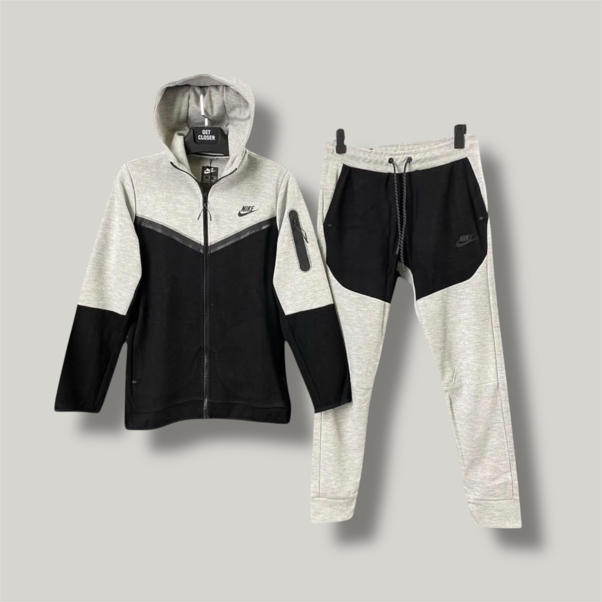 Nike Set Tech Fleece - Γκρι - Μαύρο