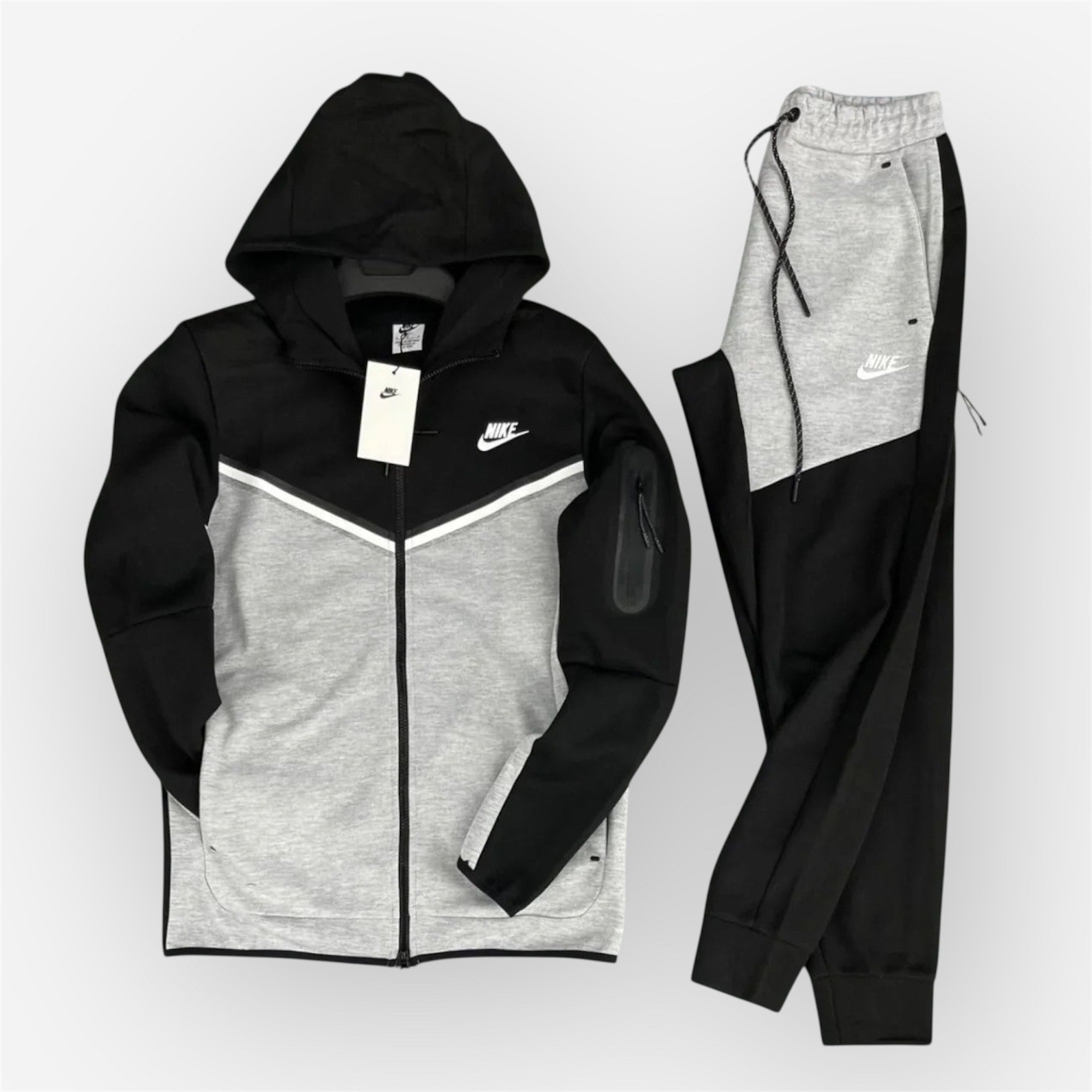 Nike Set Tech Fleece - Μαύρο - Γκρι