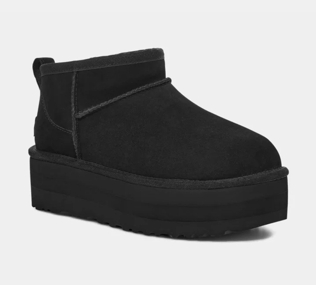 Classic Ultra Mini Platform Γυναικεία Μποτάκια Μαύρα